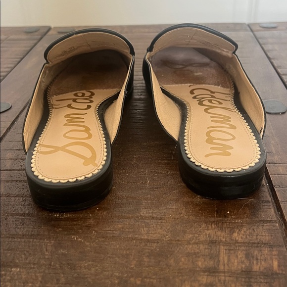 Sam‎ Edelman Linnie Bit Saddle 100% Black Leather Mule Flat Size 7.5 - Picture 3 of 9